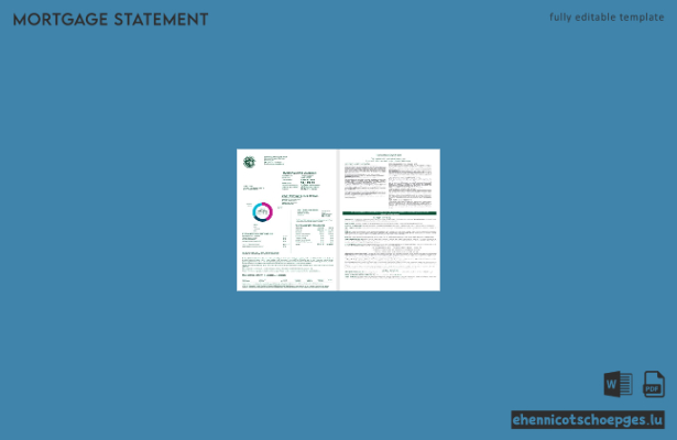 Sudanesische Landwirtschaftsbank – Hypothekendarlehensabrechnung der sudanesischen Bank in Word- und PDF-Format, 4 Seiten, Beispielvorschau (1,-2)